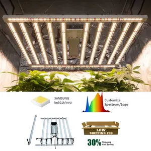 Customizable Samsung LM301H/Evo LED Grow Light | 12 Bars, 1000W | UV/IR Separate Control | Detachable Design | Low Shipping