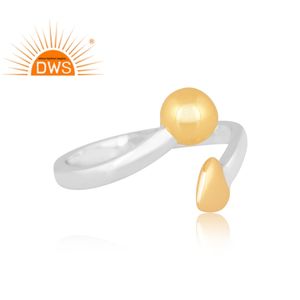 แหวนปรับได้ดีไซน์รูปหัวใจเงินสเตอร์ลิงทำด้วยมือเครื่องประดับที่ออกแบบได้ตามต้องการสำหรับผู้หญิงของขวัญสำหรับผู้หญิงสำหรับเธอ - Product Image 2