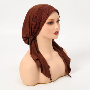 Pañuelo de verano de poliéster preatado para mujer Color sólido de secado rápido - Product Image 3