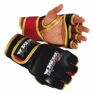 Gants de musculation professionnels de qualité supérieure, gants d'entraînement fitness en cuir de buffle et polyester, fabriqués au Pakistan. - Product Image 1