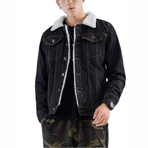 Veste en jean pour hommes longue nouvelle conception meilleure vente vêtements d'extérieur respirants 100% veste en jean en coton pour hommes - Product Image 3