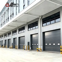 Porte sectionnelle industrielle personnalisée QIMEN, directement de l'usine, isolée, électrique, coupe-vent, 60dBA, garantie 1 an