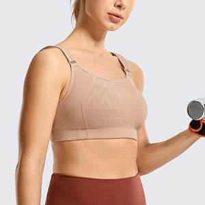 Sujetador deportivo de color sólido para mujer, Sujetador deportivo sin costuras de alto soporte, Sujetador deportivo de fabricante superior para gimnasio - Product Image 2