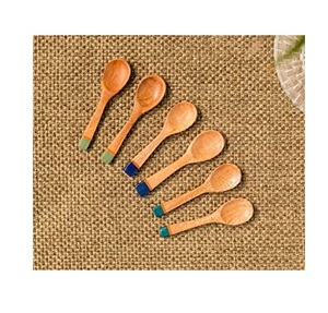 Fabrication en gros cuillère à dessert en bois cuillère à lait en poudre écologique et épices petite cuillère en bois - Product Image 6