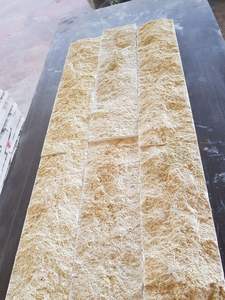 2025 Premium Custom Cut Gold Salem Calcaire Split Face Pierres Naturelles Revêtement Mural Extérieur Carreaux De Terrasse En Gros De Turquie - Product Image 2
