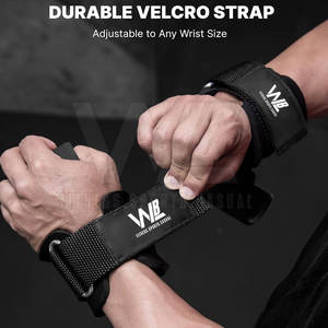 Correas de gancho para levantamiento de pesas para hombres y mujeres, equipo de entrenamiento de gimnasio, ajuste cómodo, ganchos de levantamiento de pesas para dominadas - Product Image 2