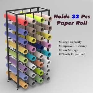 Carrito de Almacenamiento de Papel Móvil JH-Mech, Perfecto para Oficina en Casa, Organizador de Planos Metálico para Arquitectos - Product Image 4