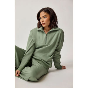 Ropa de Otoño e Invierno para Mujer al por Mayor, Conjunto Deportivo de 2 Piezas para Mujer, Sudadera con Capucha y Pantalones Deportivos, Ropa Deportiva Informal para Mujer - Product Image 1