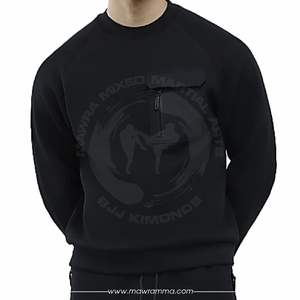 Sweat-shirt unisexe brodé en gros, logo personnalisé, haute qualité, pull chaud, streetwear de luxe, sweat-shirt à capuche avec poche avant - Product Image 3