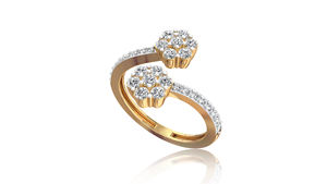 เครื่องประดับเพชรเม็ดเล็กสีทอง14K สำหรับผู้หญิงรับประกันคุณภาพสำหรับงานแต่งงานและงานเลี้ยง - Product Image 2