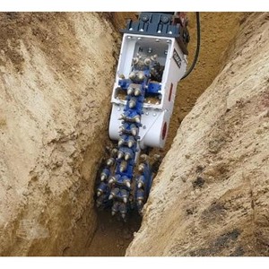 Nuevo Accesorio de Zanjadora para Excavadora KEMROC EK40 con Motor para Transportadores de 7-12 Toneladas, para Zanjado de Servicios Públicos y Drenaje, Modelo 2022 - Product Image 1