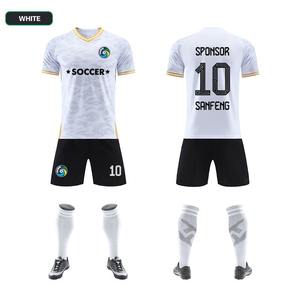 American hot selling 100% Polyester Fabric <b>Soccer</b> Jersey breathable quick dry <b>products</b> customized logo print Jersey print - Product Image 6