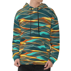 เสื้อฮู้ดพิมพ์ลายนูนสำหรับผู้ชายเสื้อมีฮู้ดโอเวอร์ไซซ์สีขาวพิมพ์ลายนูนสีขาวสำหรับผู้ชาย - Product Image 1