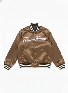 แจ็คเก็ตวินเทจแบบยูนิเซ็กซ์ ผ้าซาตินทรงบอมเบอร์ แจ็คเก็ตวาร์ซิตี้ กันลม ระบายอากาศได้ดี ผลิตจากผ้าขนสัตว์/โพลีเอสเตอร์ เป็นมิตรกับสิ่งแวดล้อม แจ็คเก็ตหนา - Product Image 4