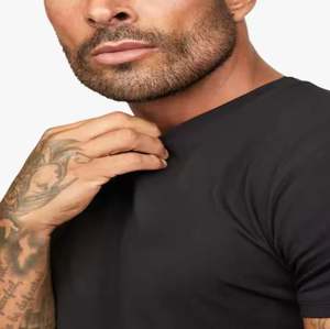 100% sudaderas con capucha y sudadera de algodón Terry conjuntos Slim Fit transpirable verano Casual sólido negro estampado Logo patrones - Product Image 5