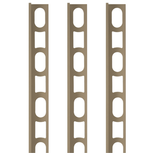 Proangle 134 Profili in Alluminio Verniciato Effetto Seta a Forma di L, Confezione da 3 Pezzi per Finiture Murali - Product Image 1