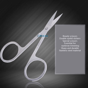 Ciseaux professionnels d'art d'ongle d'acier inoxydable Offre Spéciale d'usine Instrument de beauté lame tranchante incurvée pour le cisaillement de coupe de sourcil d'ongle - Product Image 4