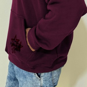Bonne qualité 500gsm poids lourd 100% coton pull à capuche hommes goutte épaule lourd surdimensionné mâle tricoté à capuche pour garçons - Product Image 4