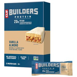 CLIF BUILDERS Protein <b>Bars</b> - Vanilla Almond Flavor - 20g Plant Based Protein 2.4 oz. (12 Pack) - Product Image 4