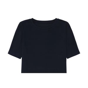 Camiseta de Manga Corta Casual para Hombre, Talla Grande, con Logotipo Personalizable de Alta Calidad, Transpirable, Negra, 220 g/m², 100 % Orgánica - Product Image 4