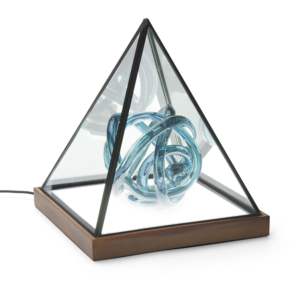 Wholesale New <b>Geometric</b> Glass <b>Terrarium</b> With Wooden Base for Indoor & Outdoor Balcony Plant Decoration Antique Finished - Product Image 4