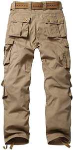 Pantalon cargo décontracté pour hommes marque personnalisée pantalon de jogging léger taille haute confortable 6 poches cordon de serrage vente en gros - Product Image 2