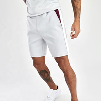 Ensemble décontracté 2 pièces pour homme : short et chemise unis en molleton 100 % coton respirant, idéal pour l'été, personnalisable