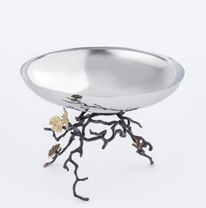 Usine indienne de grands bols à motifs floraux, assiettes, plateaux, bols à salade et noix de fruits en laiton et acier, objets décoratifs pour la maison - Product Image 3