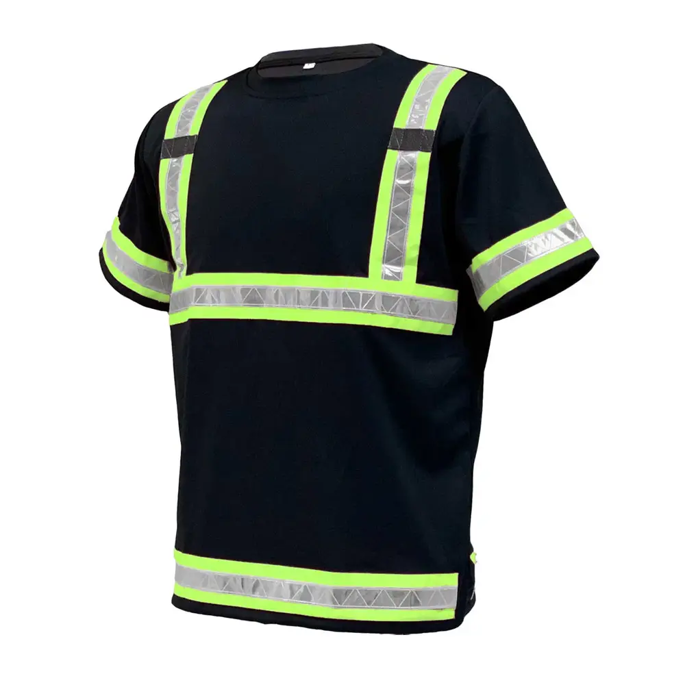 Reflektierende Sicherheit T-Shirts Hohe Sichtbarkeit Bauarbeiten tragen Schutz kleidung Arbeits hemden von Fugenic Industries