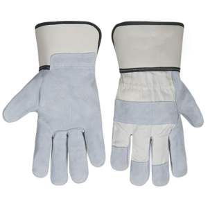 Gants de sécurité en cuir fendu de vache robustes pour la protection des mains de travail pour les gants de sécurité de construction adaptés aux travaux mécaniques - Product Image 3