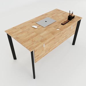 HBOV005 Minimalist Design Oval Concept <b>Desk</b> 140x70 with Assembly Legs - Product Image 1