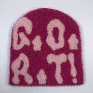 Chapeau en mohair brodé avec logo personnalisé de haute qualité, chaud, respirant, imperméable, pour faible MOQ, vente en gros, nœuds, camouflage - Product Image 1