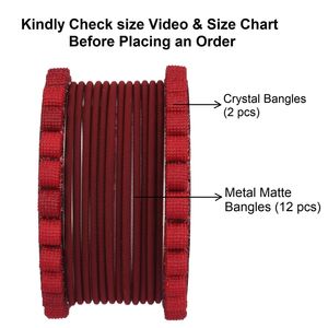 Joyas de cristal indio, brazaletes mate de Metal, brazalete nupcial tradicional, fabricante indio, conjunto de brazalete de joyería al por mayor para Wome - Product Image 4