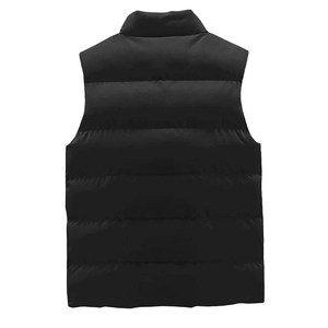 Gilets pour hommes personnalisés à la vente chaude, veste matelassée à bulles, sans manches, gilet chaud d'hiver en stock, conception personnalisée, gilet matelassé, service OEM - Product Image 2