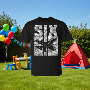 T-shirt camouflage militaire pour garçons de 6 ans, produit promotionnel pour le 6ème anniversaire - Product Image 3