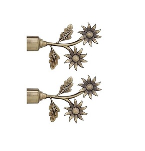 Embouts de rideau d'oiseau d'amour en laiton antique sans supports Lot de 2 pièces (embouts 1 paire) ensemble de supports de rideau/supports - Product Image 4