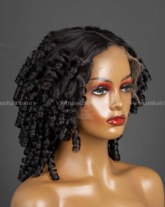 วิกผม HD LUXURY แบบ Pixie Curl ผมแท้เวียดนามจากผู้บริจาคหลายคน วิกผมแบบเย็บด้วยเครื่องจักร - Product Image 2