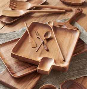 Boîtes à mouchoirs en bois de manguier faites à la main pour la cuisine et les cadeaux dans des formes personnalisables pour les maisons et la décoration modernes - Product Image 2