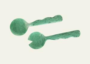 Juego de cuchara y tenedor para ensalada de resina de diseñador, vajilla de boda de lujo apta para lavavajillas, duradera a bajo precio - Product Image 2