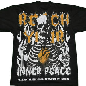 Camiseta personalizada de algodón 100% con estampado de diseño Ghrapic para hombre, camisetas holgadas con serigrafía de tendencia para servicio Oem para hombre - Product Image 5