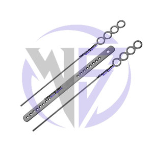 ขาตั้งสองขาแบบดราฟฟินทำจากเหล็กกล้าไร้สนิมสำหรับการผ่าตัด พร้อมแผ่นแมกัวรัน รองรับปากและลิ้นสำหรับเครื่องมือเปิดปาก - Product Image 4