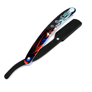 Navaja de Afeitar Recta de Barbero Hecha a Medida de Alta Calidad, Navaja Plegable Profesional para Barberos - Product Image 1