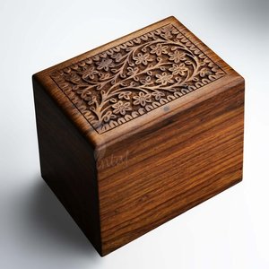 AFFORDABLE NEW SHAPE WOODEN <b>PORTRAIT</b> URN FOR <b>PET</b> CREMATION USE WOODEN FUNERAL SUPPLY AT DISCOUNTED RATE - Product Image 6