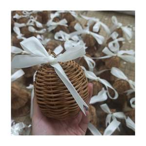 High Quality 100% Natural Bamboo Rattan <b>Ornament</b> Christmas Tree Hanging Decoration Items Handmade in Vietnam - Product Image 3