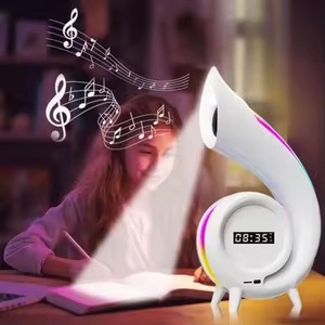2024 Meilleure vente Magic Mirror Creative Party Speaker haut-parleurs sans fil avec lumières colorées réveil affichage lyrique - Product Image 2