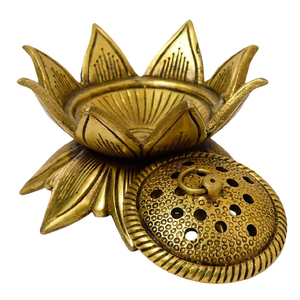 เตาเผาบัคฮูร์โลหะพรีเมียมสำหรับเป็นของขวัญ ชุดที่วางธูปอะลูมิเนียมทองเหลืองแบบอาหรับ เตาเผาบัคฮูร์เหล็กคุณภาพสูง - Product Image 2