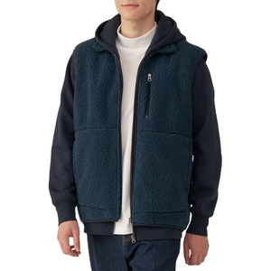 เสื้อกั๊กขนแกะฟลีซแบบซิปเต็มตัวสำหรับผู้ชาย ขายส่ง แบบสองด้านใส่ได้ ใส่สบายในฤดูหนาว ระบายอากาศได้ดี แฟชั่น ทันสมัย อุ่นสบาย - Product Image 1