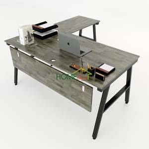 Bureau en forme de L au design minimaliste ACONCEPT HBAC021-160x160, assemblage requis - Product Image 1
