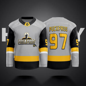 Custom Ice Hockey Uniform Professional Team Jersey Personalized Name and Number Stitched <b>Details</b> Breathable Performance Athletic - Product Image 3