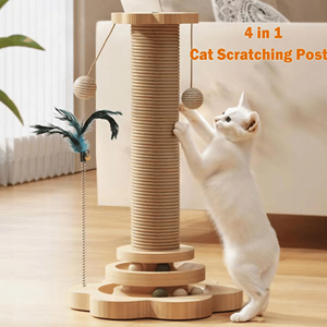 ของเล่นไม้สำหรับแมวทำจากไม้พร้อมลูกบอลของเล่นสัตว์เลี้ยงทำจากไม้ราคาดีจากโรงงานเวียดนาม - Product Image 2